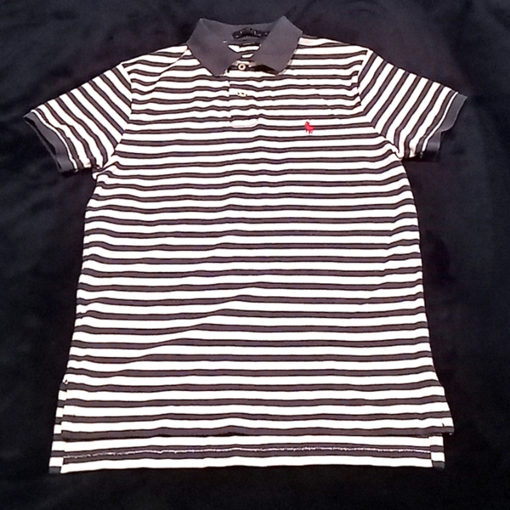 Ralph Lauren.Short sleeve polo..Sz.S..Blue&White
